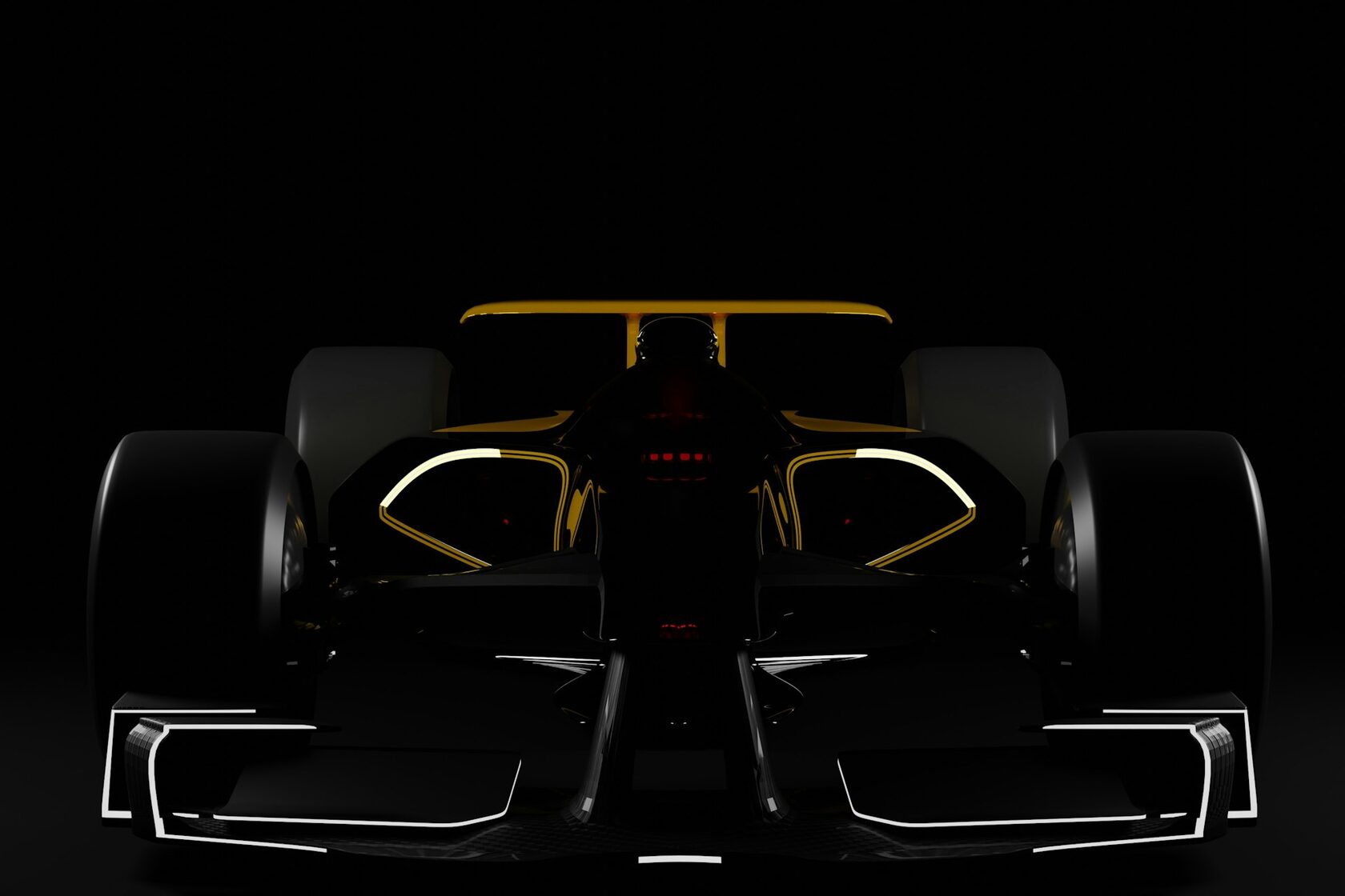 Formula 1 car on track