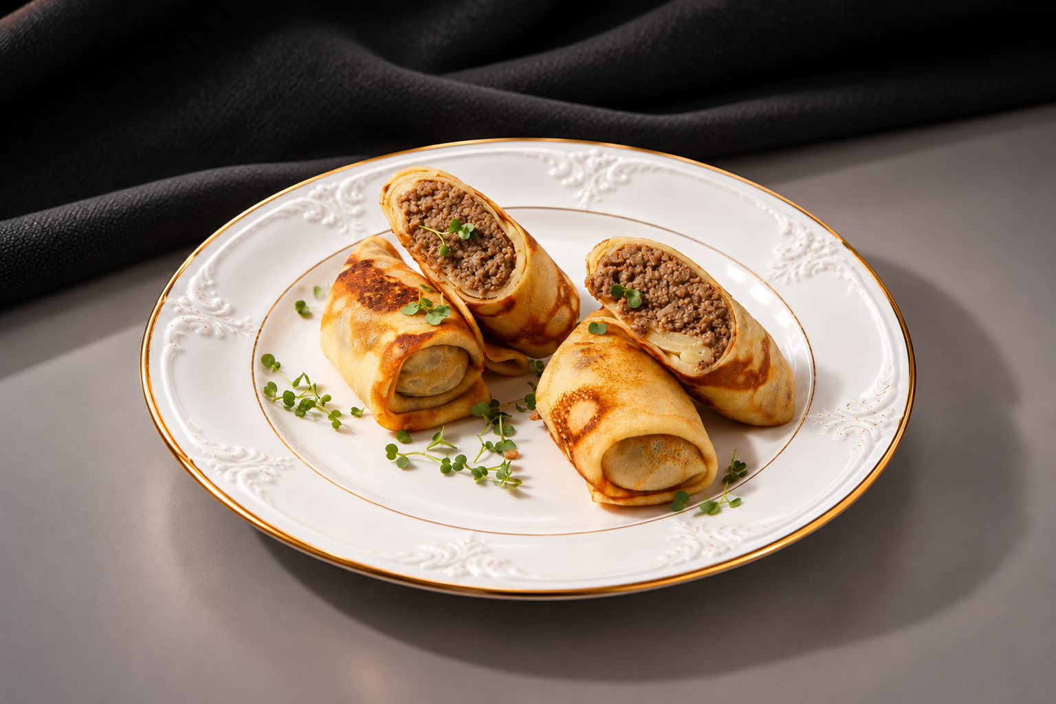 Блины с мясом