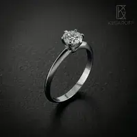 Помолвочное кольцо с камнем 1 ct — фото 2