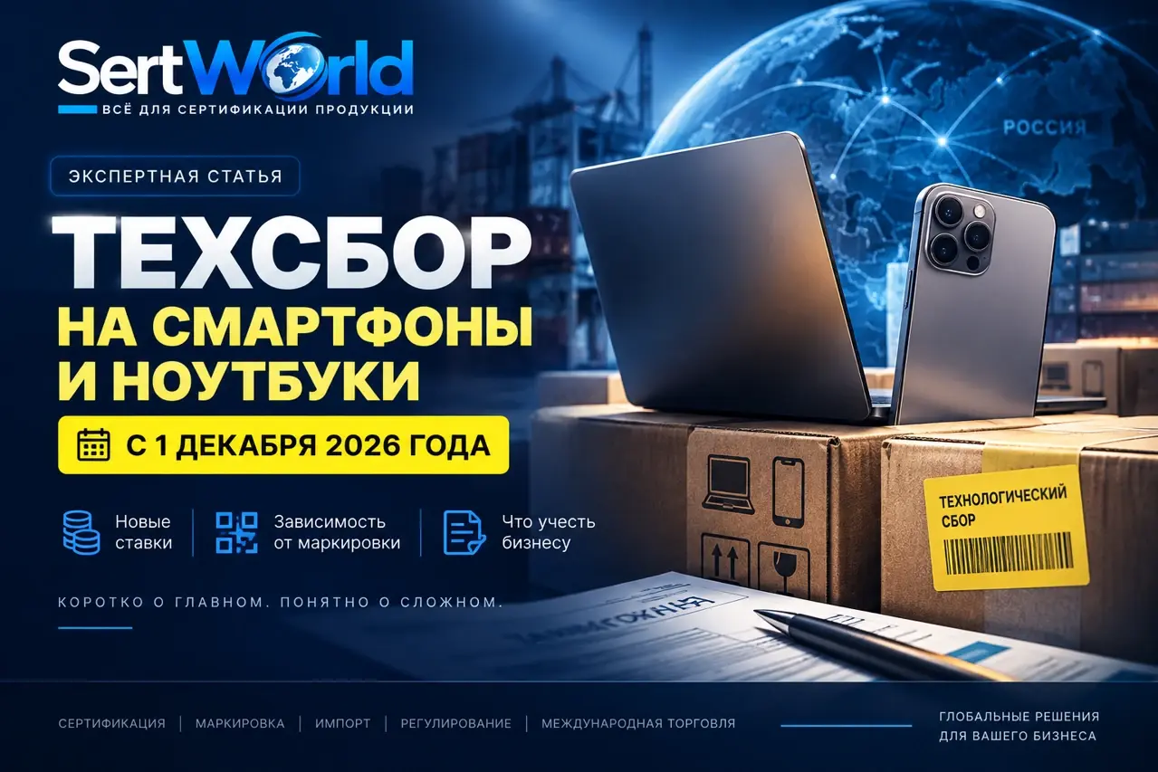 Технологический сбор на смартфоны и ноутбуки с 1 декабря 2026 года — ставки и условия для бизнеса, SertWorld