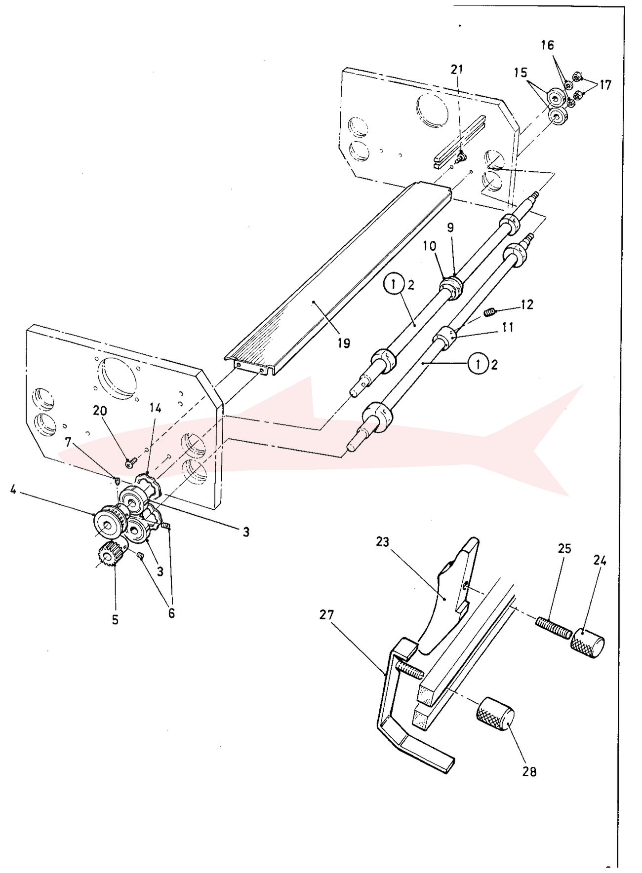 Morgana FRN 5 8-62-01 Output Assembly — схема деталей