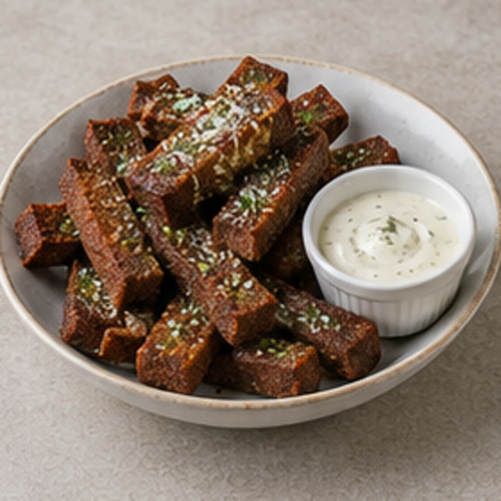 Картофель фри с сырным соусом