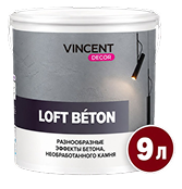 Декоративное покрытие Vincent Loft Béton, 9 л