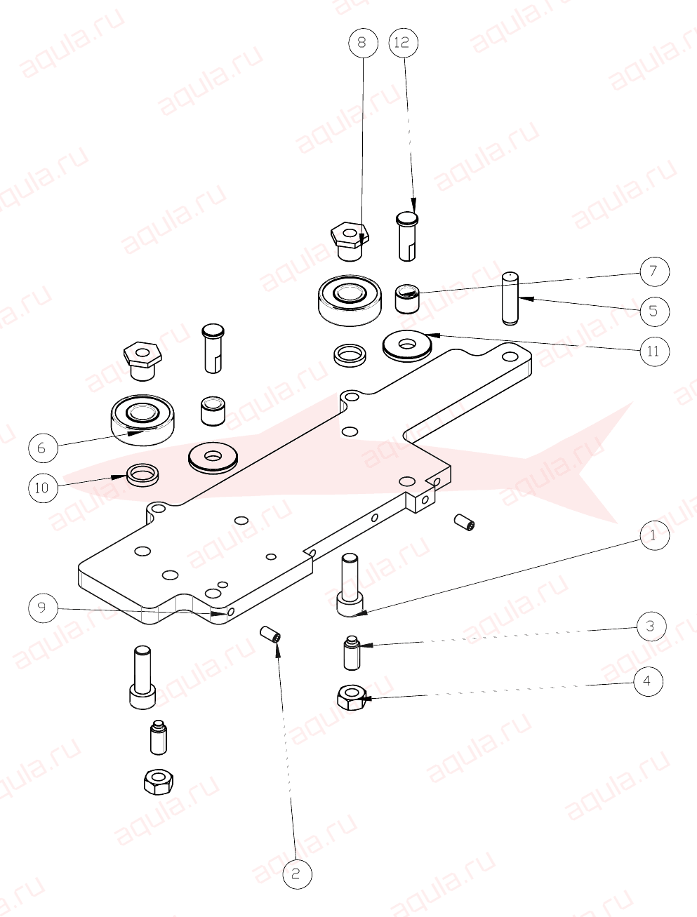 Morgana DigiBook 200 A0108069-00 Ass. fianco sx — схема деталей