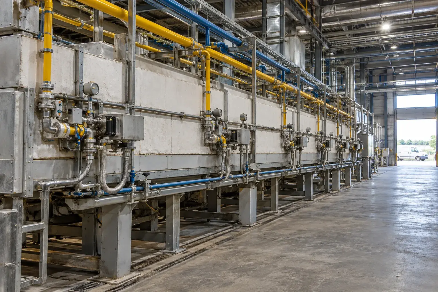 Газоснабжение стекольного цеха с кислородно-топливным нагревом в Хосте