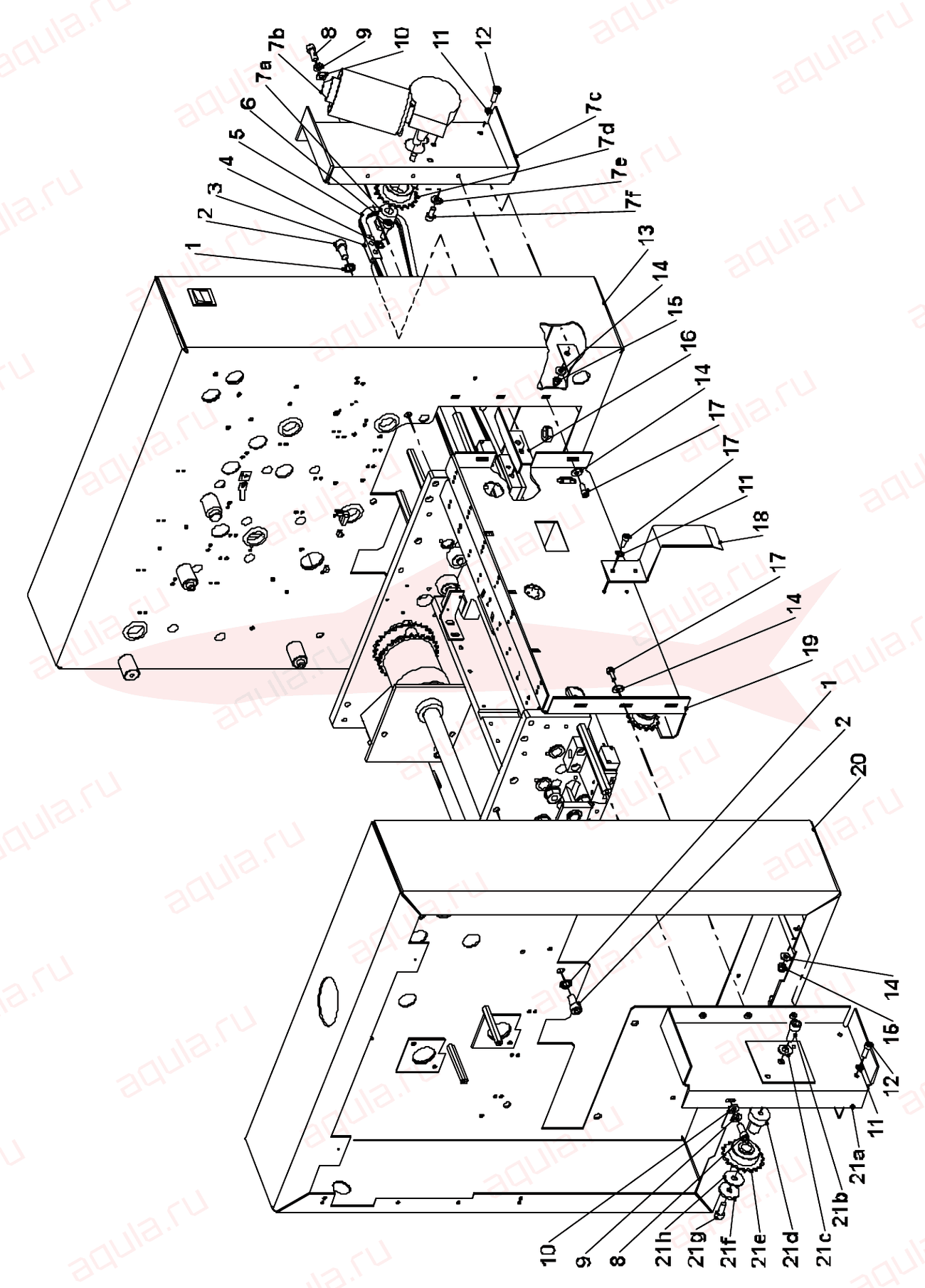 Morgana Square Back System Fig 9 Crush & Side Plates — схема деталей