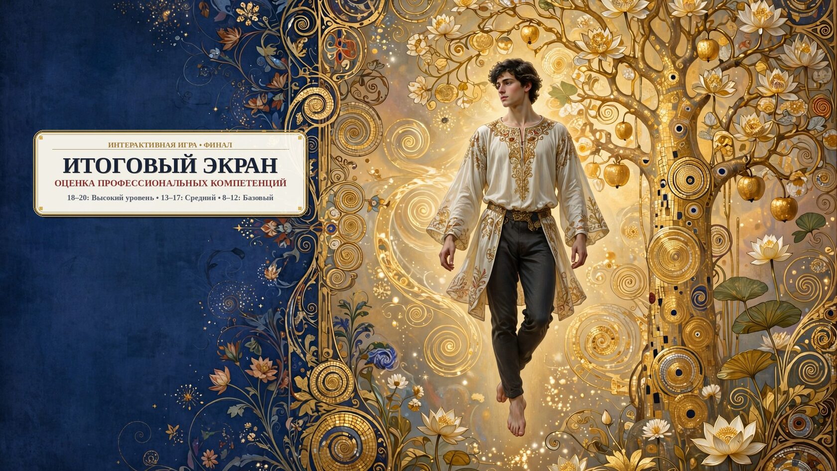 Итоговый экран — оценка профессиональных компетенций