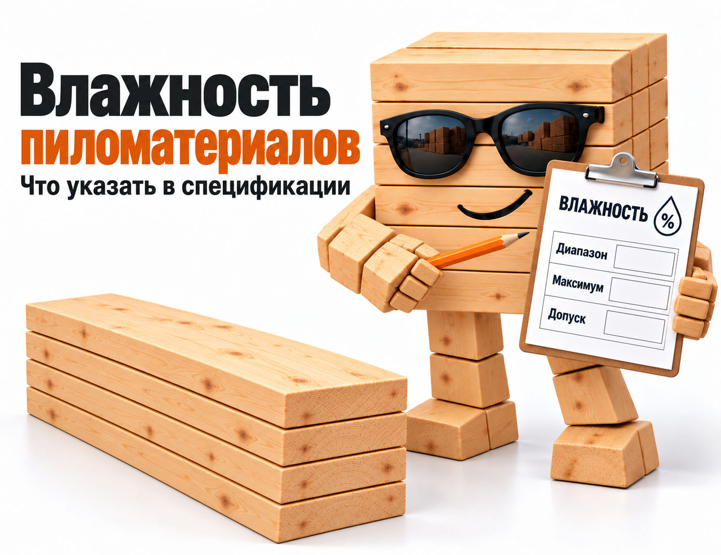 Влажность пиломатериалов: диапазон, максимум и допуск в спецификации