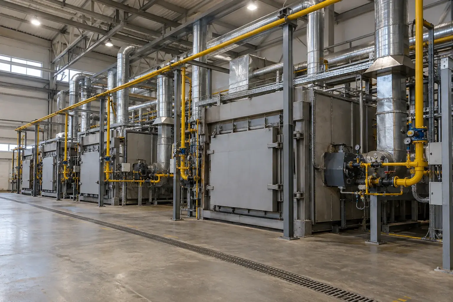 Газоснабжение термического цеха с рекуперативными горелками в Сириусе