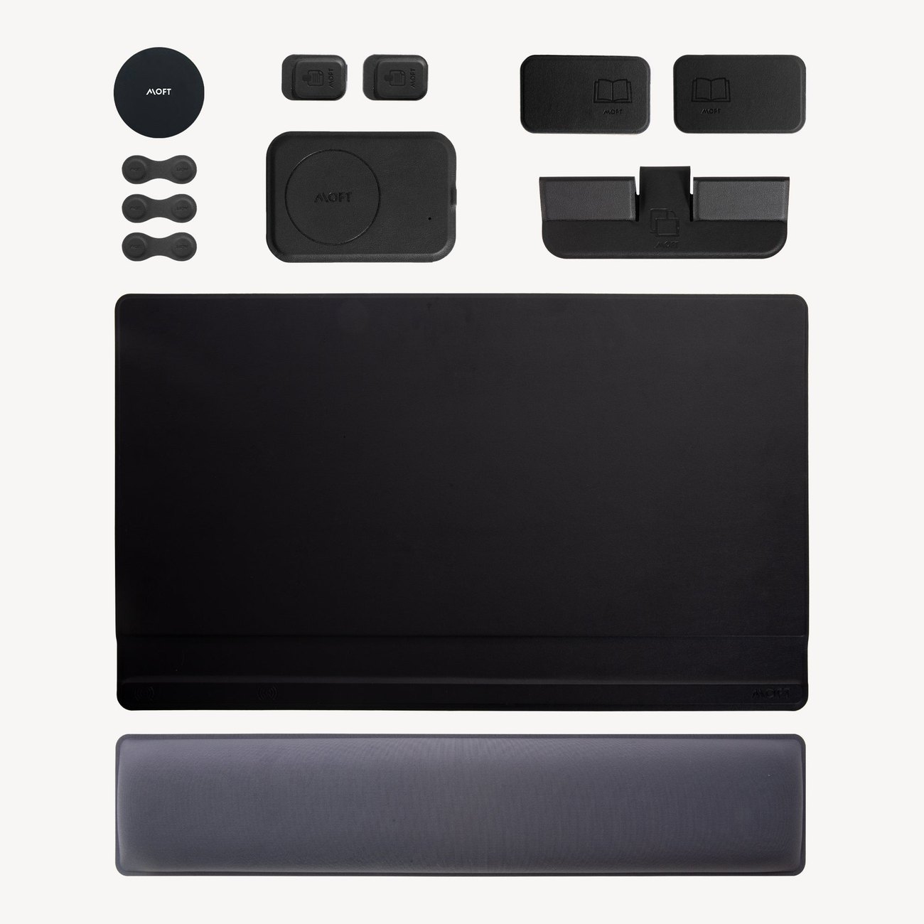 Настольный коврик MOFT Smart Desk Mat с подушкой под запястья и набором магнитных аксессуаров
