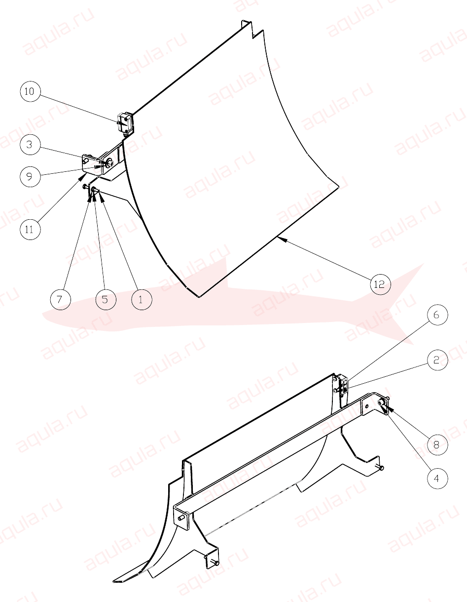 Morgana DigiBook 450 A0208103-00 Ass. scivolo scarico — схема деталей