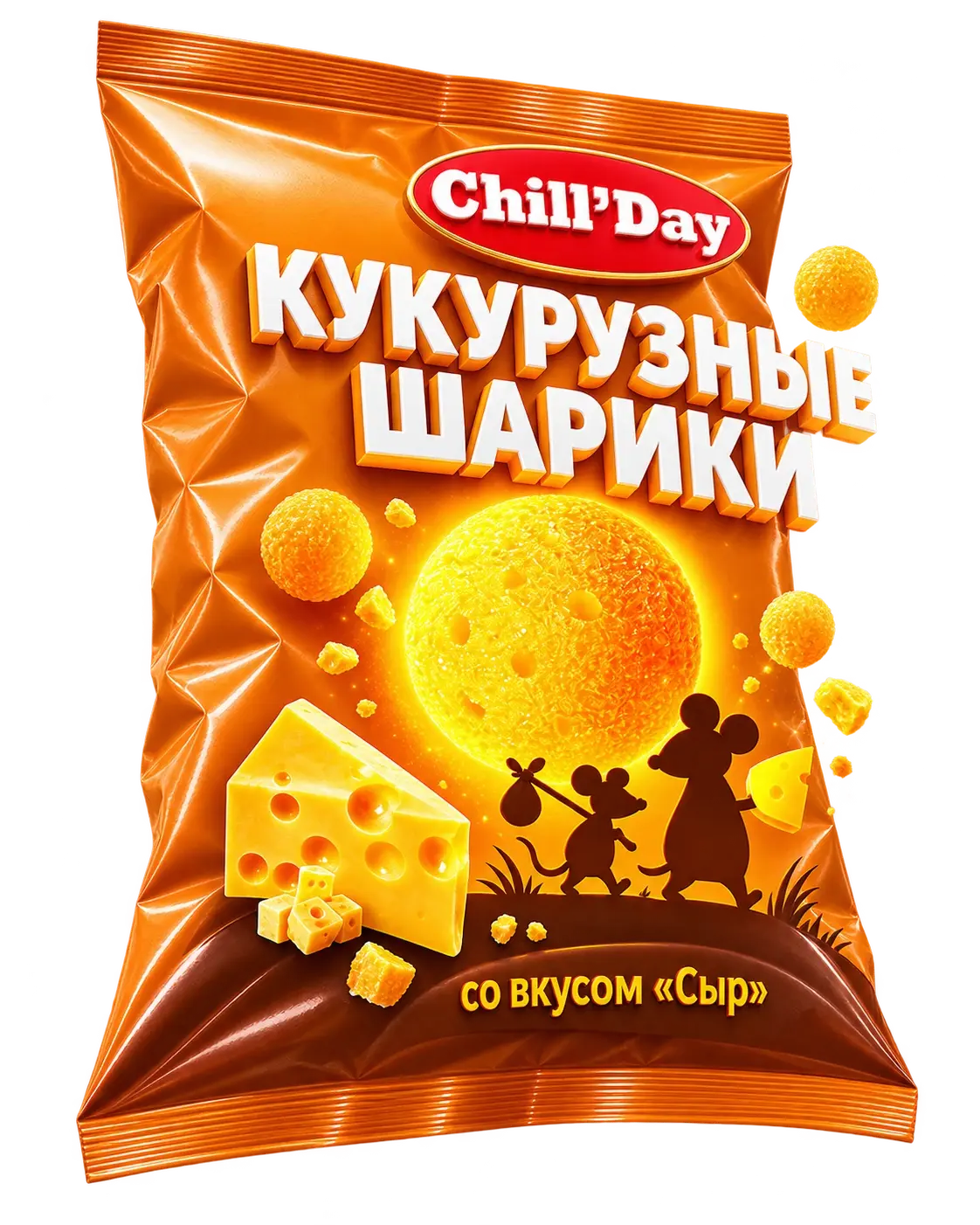 Кукурузные шарики со вкусом сыра