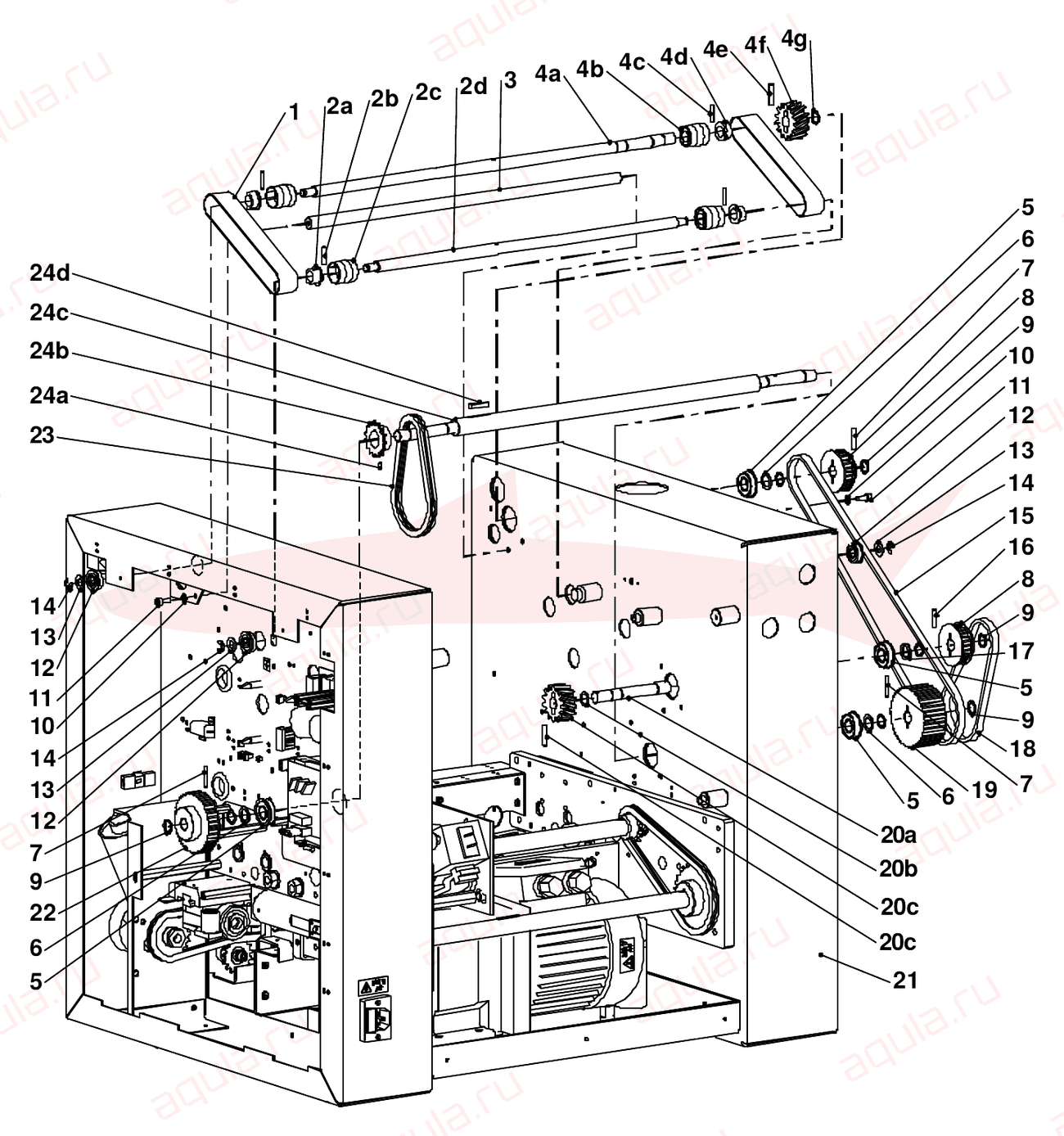 Morgana Square Back System Fig 7 Primary Drive — схема деталей