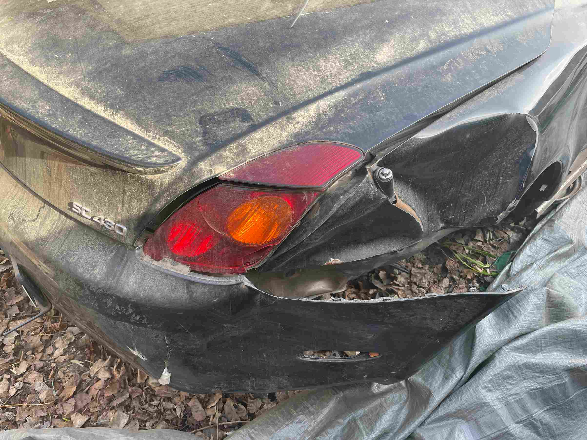 Задняя часть Toyota Soarer после ДТП