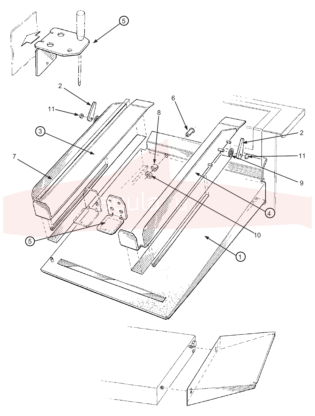 Morgana AutoCreaser Mk2 7-06-04 Creasing Unit — схема деталей