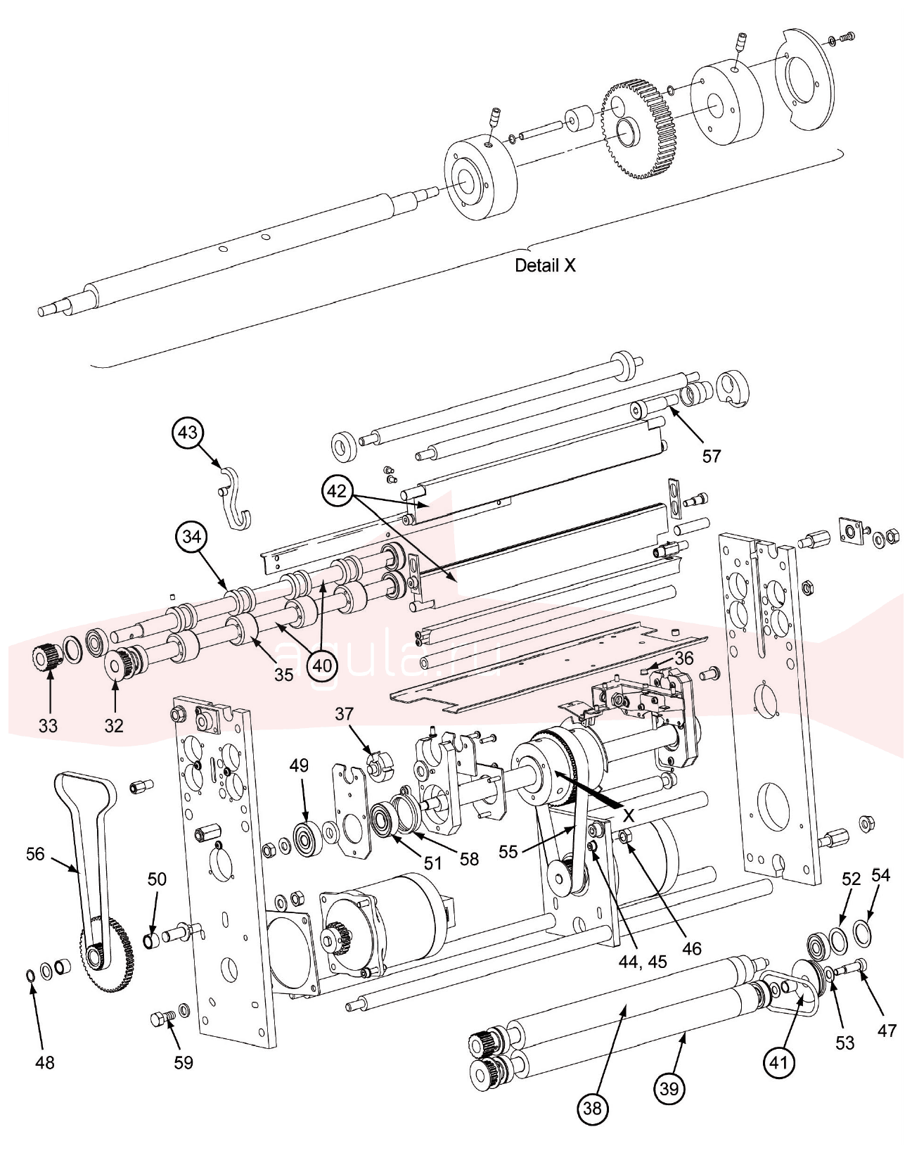Morgana AutoCreaser Mk2 7-06-04 Creasing Unit — схема деталей