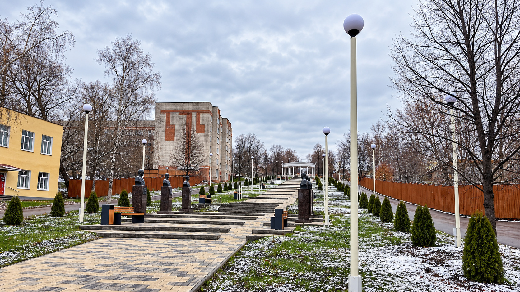 Композитные светильники для городской среды