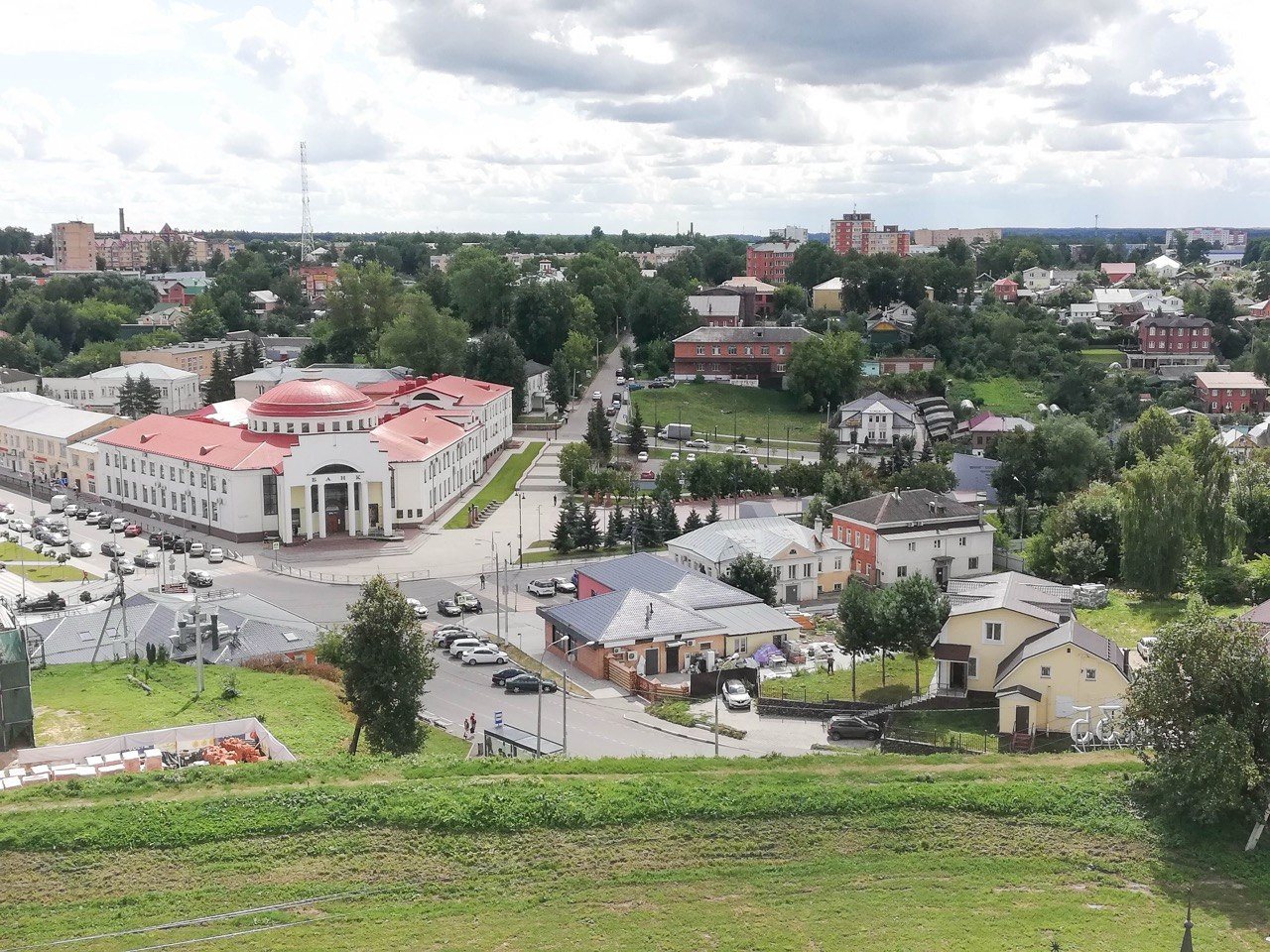 Вид на Волоколамск с высоты