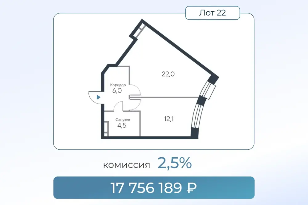 Лот недели в Ривер Парк Коломенское