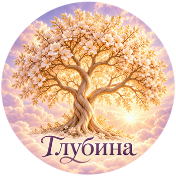 Эмблема клуба «Глубина» — цветущее дерево