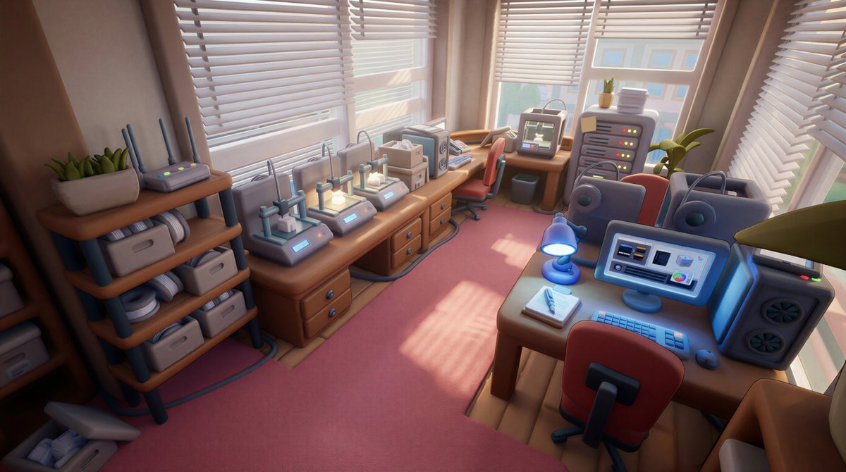 Локация «Ферма 3D-печати» в приложении 3Dkids