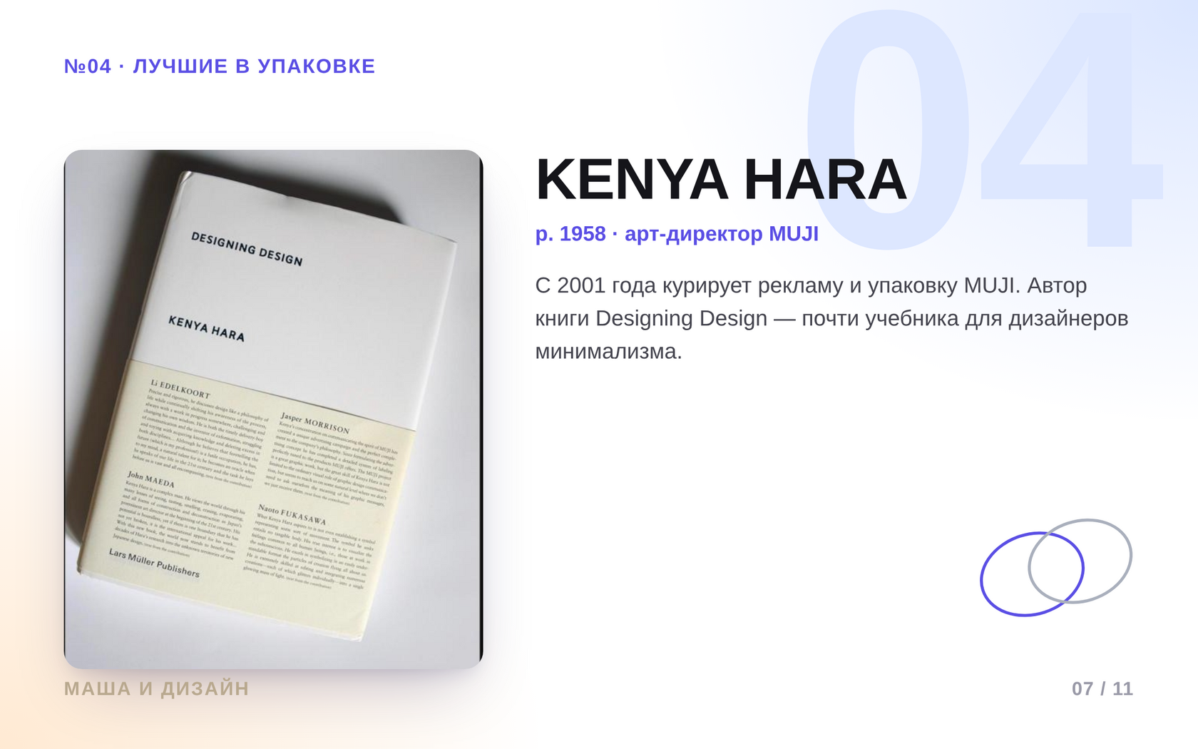 Кэндзя Хара: книга Designing Design