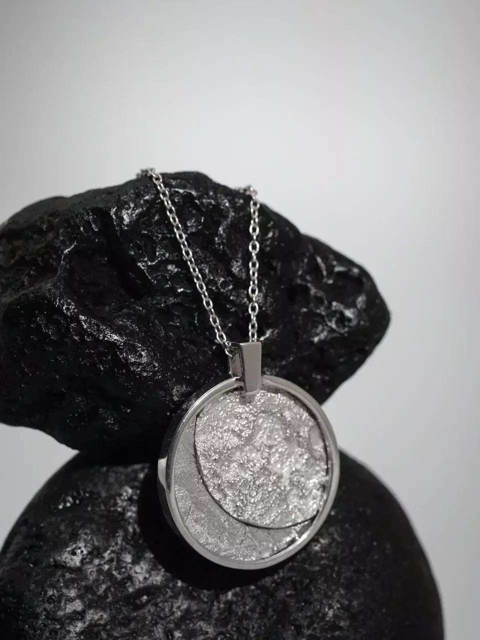 Подвеска «Луна Rhodium»