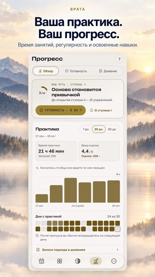 Ваша практика. Ваш прогресс.
