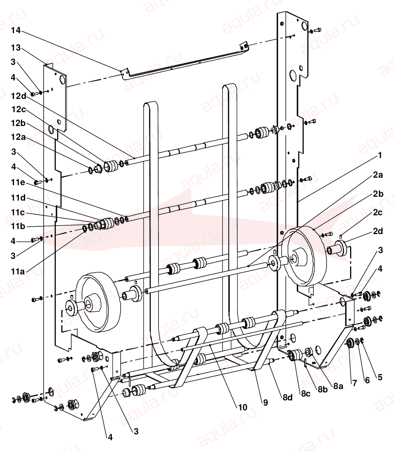 Morgana Square Back System Fig 23 Upfeed Conveyor — схема деталей
