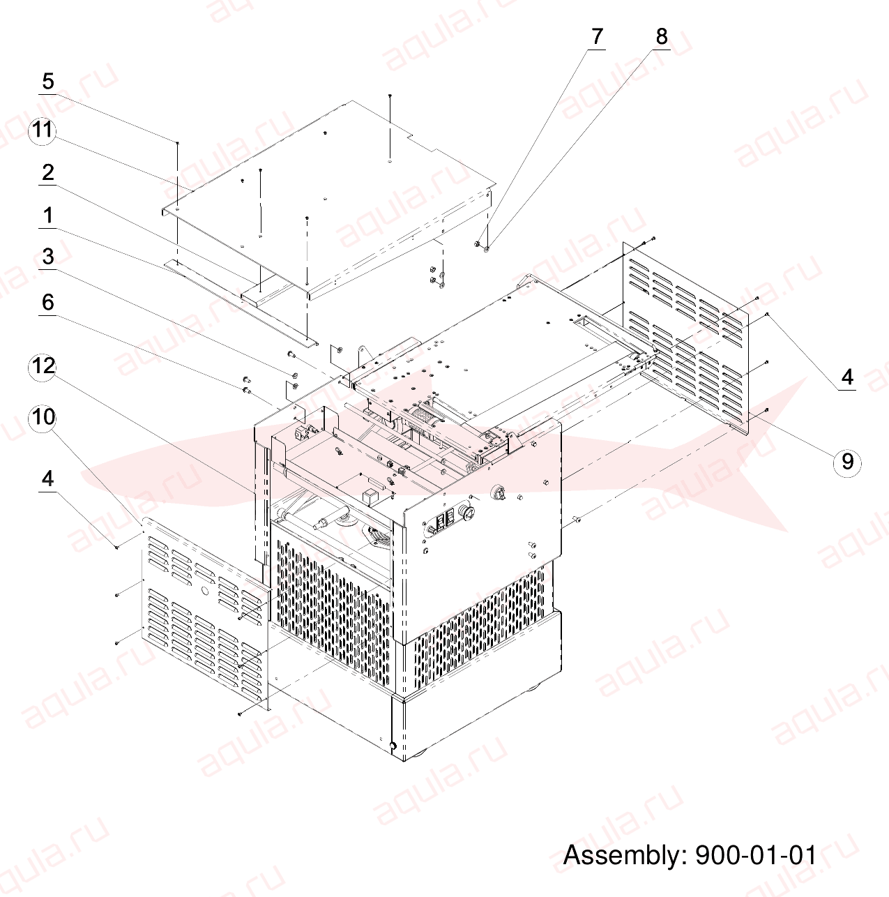 Morgana Feeder 8000 900-01-01 Main Assembly — схема деталей