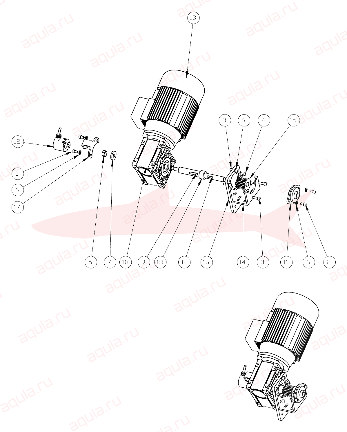 Morgana DigiBook 450 A0107017-03 Ass. puleggia motrice — схема деталей