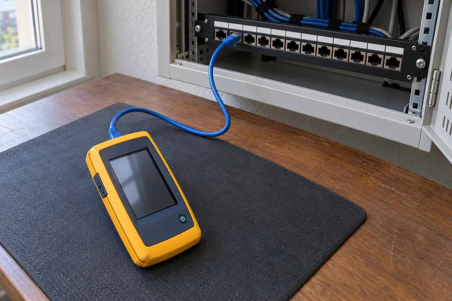 Проверка кабельной линии Ethernet в Адлере