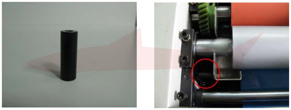 Morgana DigiCoater 47 Varnish Drain Tray Support Shaft — схема деталей
