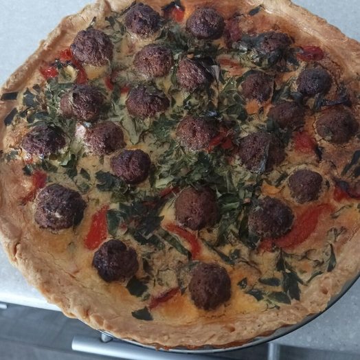 Пирог с перцами и чоризо ученицы Елены Арестовой