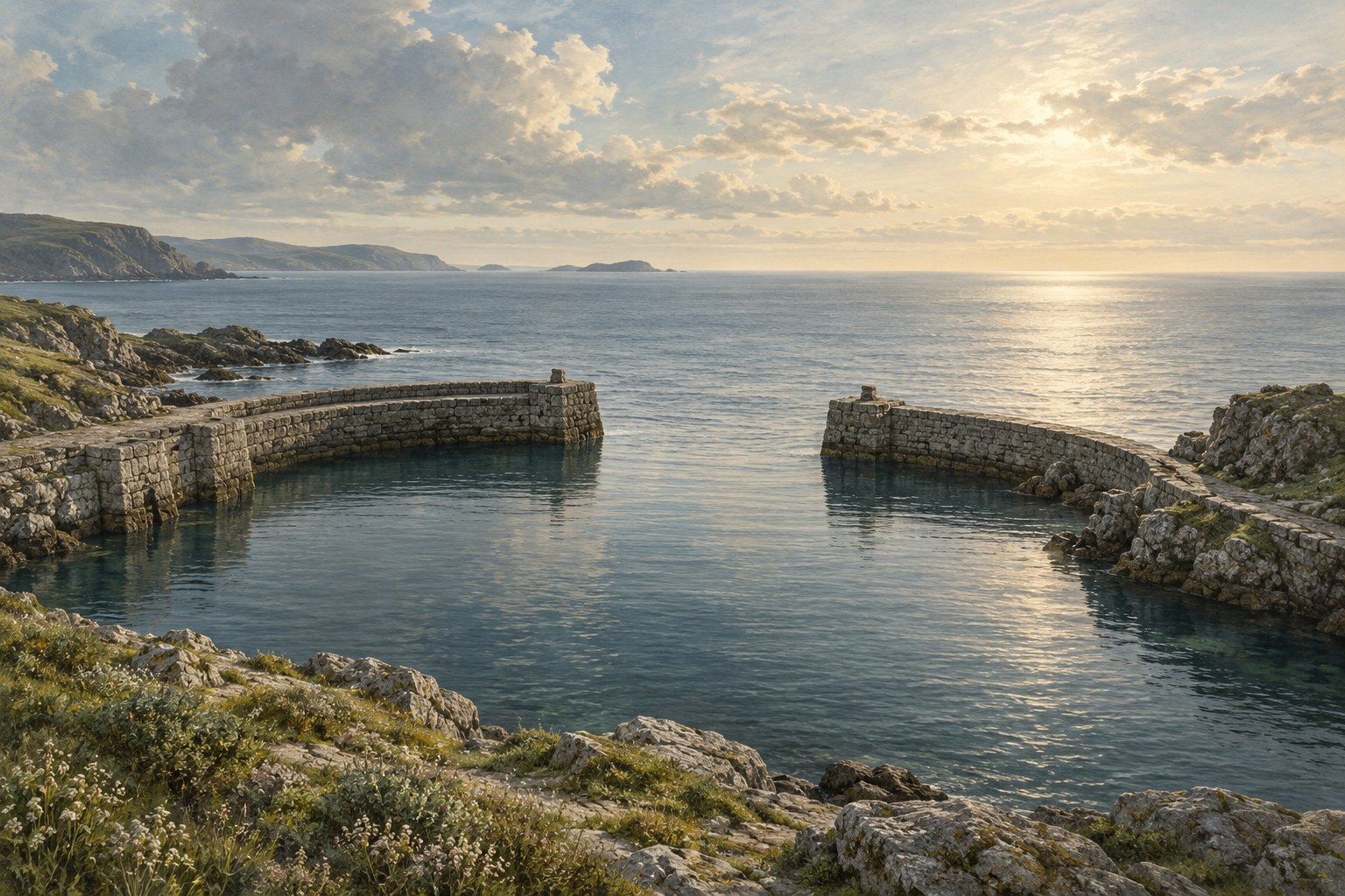 Каменная гавань, открытая морю
