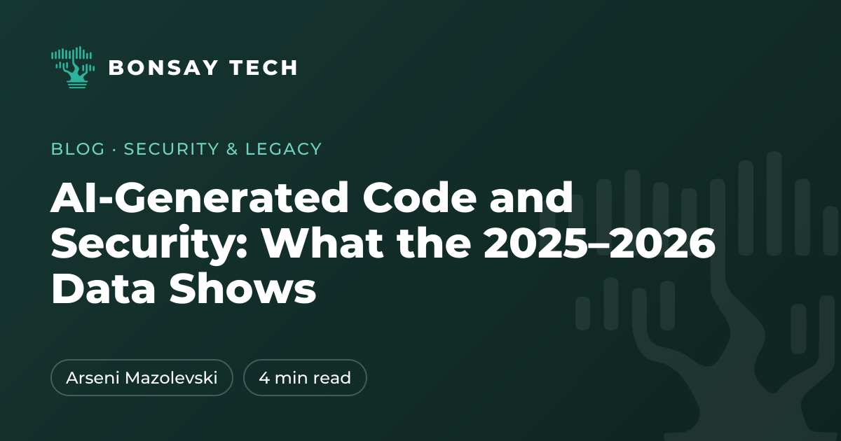 AI-Generated Code and Security: What the 2025–2026 Data Shows