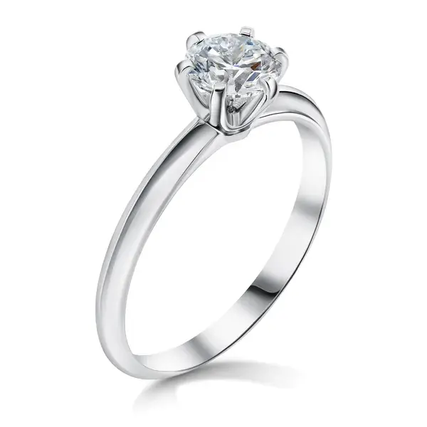 Помолвочное кольцо с камнем 1 ct