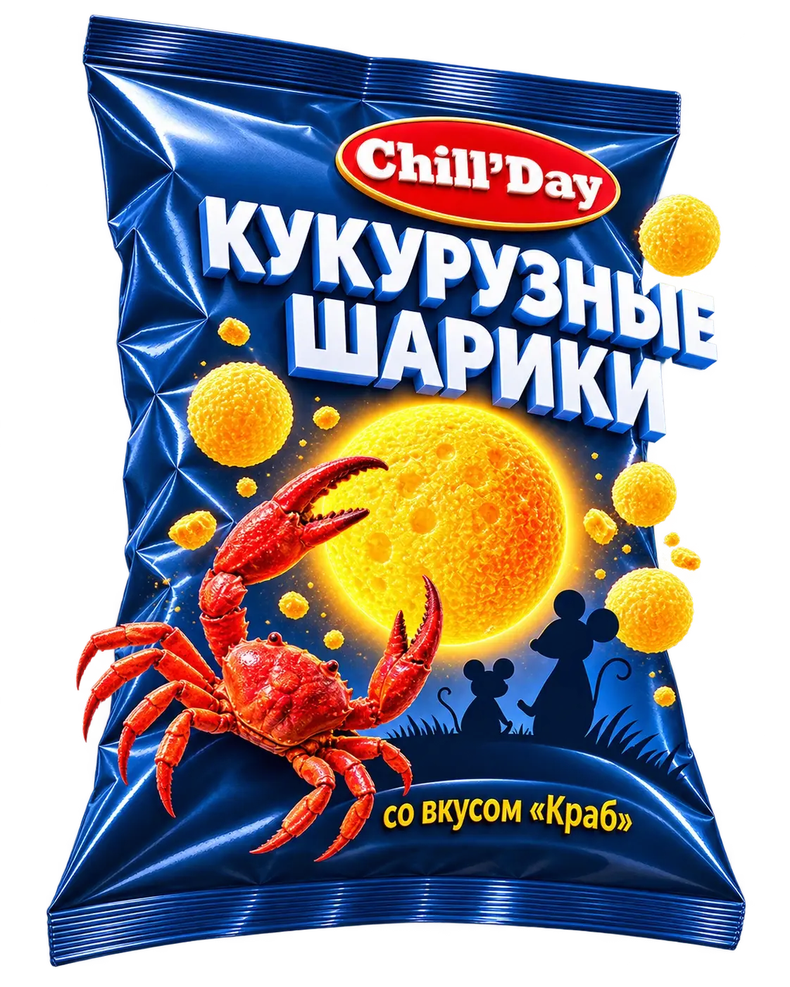 Кукурузные шарики со вкусом краба