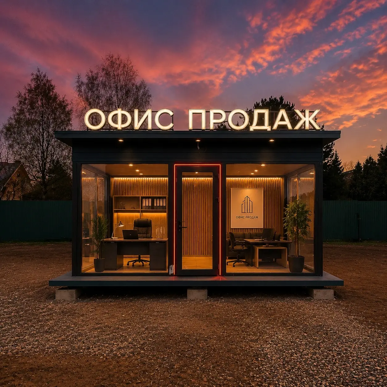 Объемные буквы с фронтальным свечением