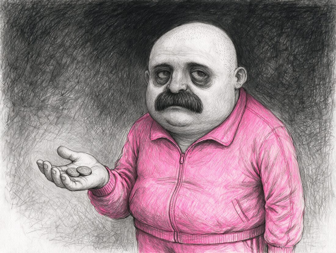 Мистер Исключительный, карандашный рисунок