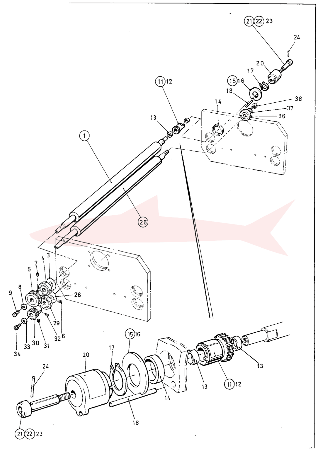 Morgana FRN 5 8-61-01 Input Assembly — схема деталей
