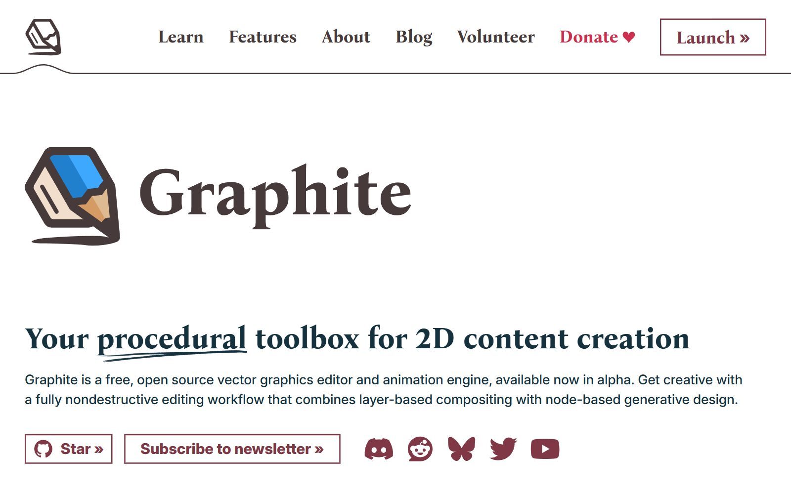 Graphite homepage screenshot (October 2026)