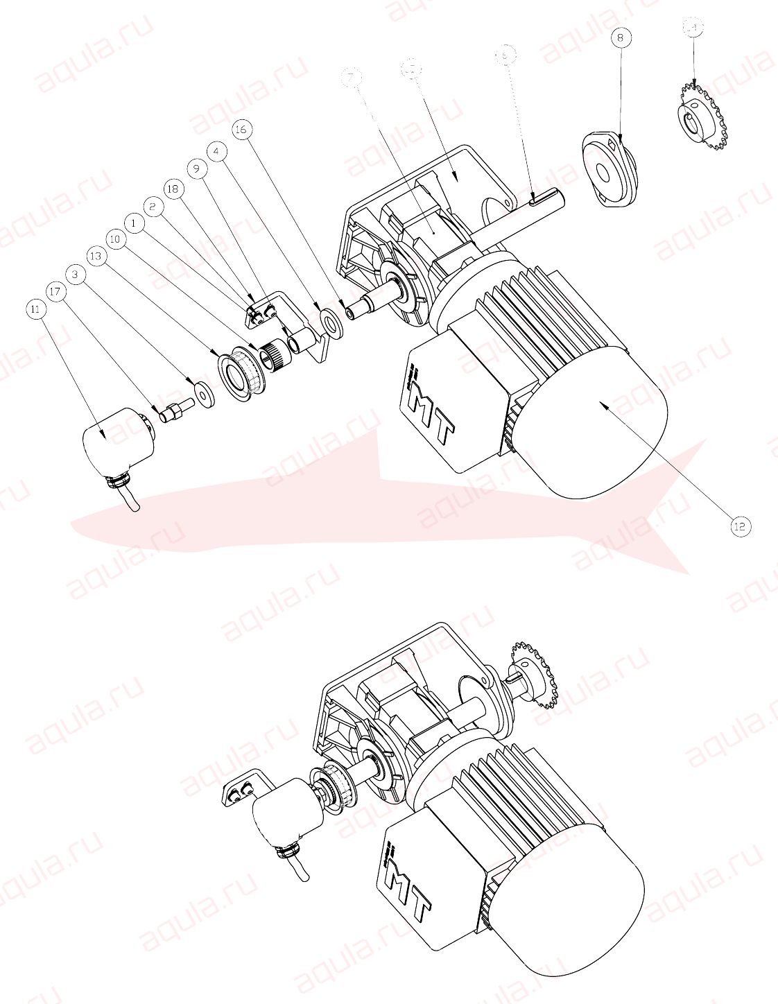 Morgana DigiBook 450 A0210091-00 Ass. motorizzazione ventose — схема деталей
