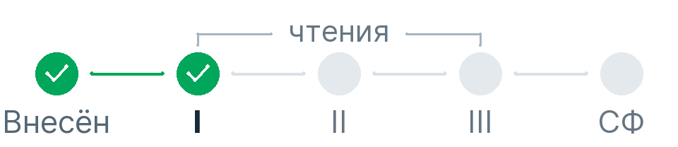 2. Прошел первое чтение
