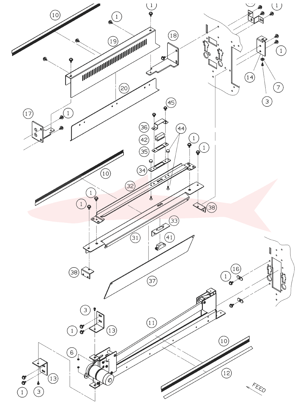 Morgana AutoCut Pro System PL 1.12 AutoCut Pro — Guillotine — схема деталей