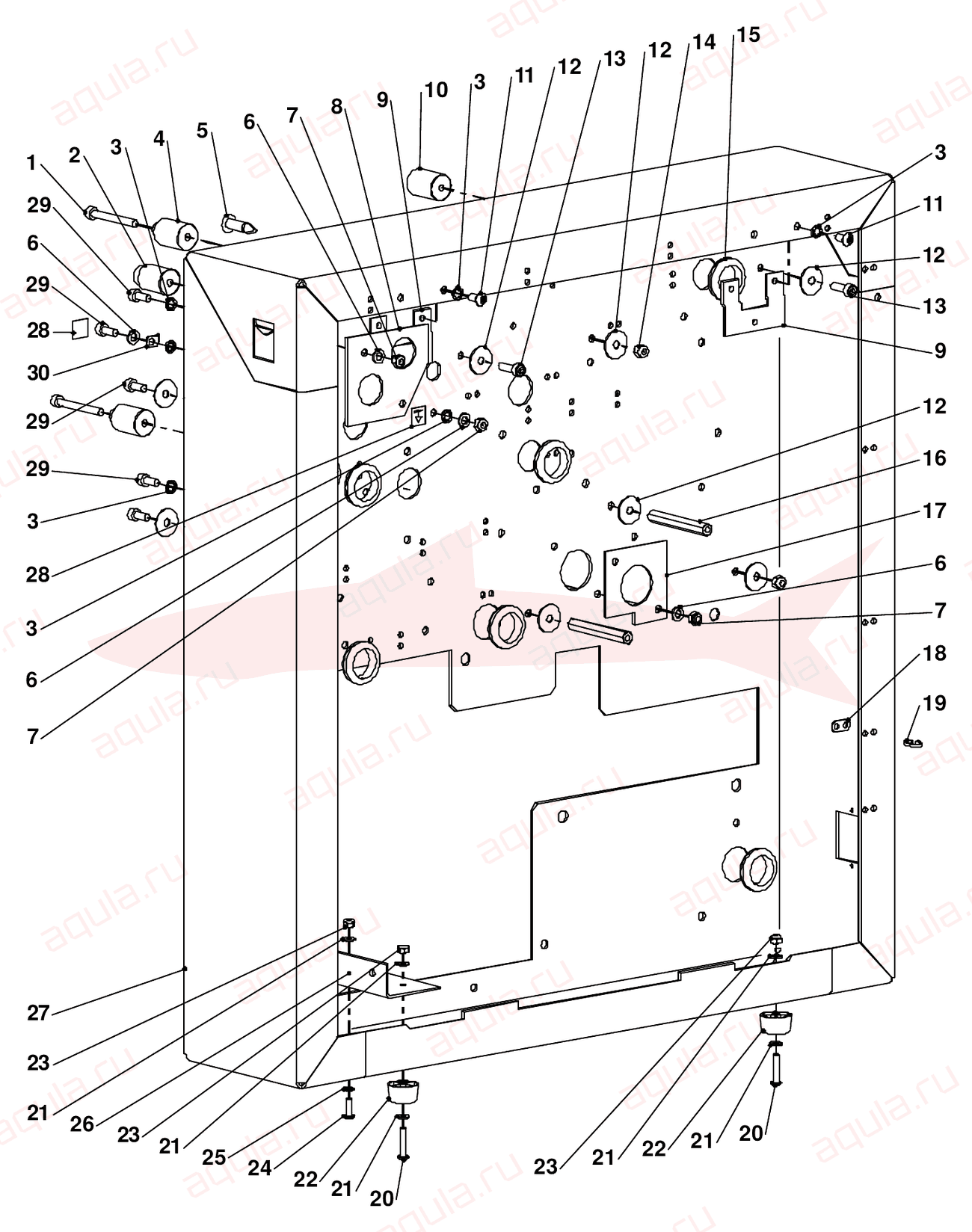 Morgana Square Back System Fig 14 Side Plate R/H — схема деталей