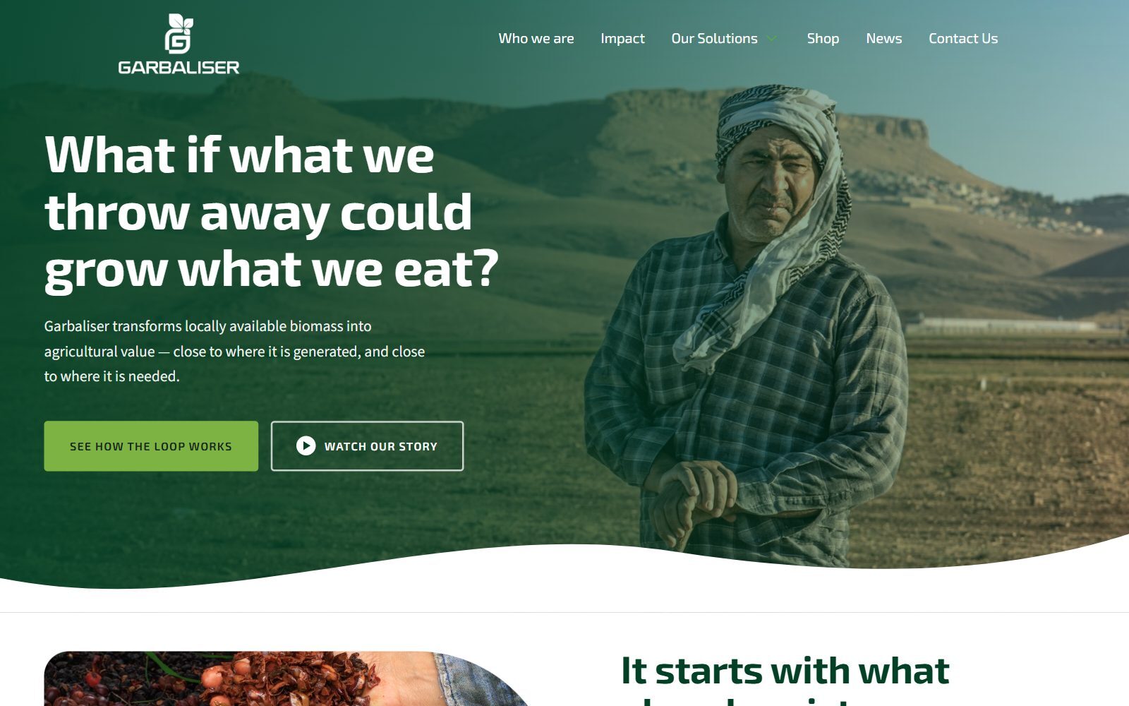 Garbaliser homepage screenshot (October 2026)
