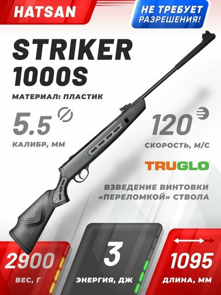 Пневматическая винтовка Hatsan Striker 1000S переломка 5,5 мм