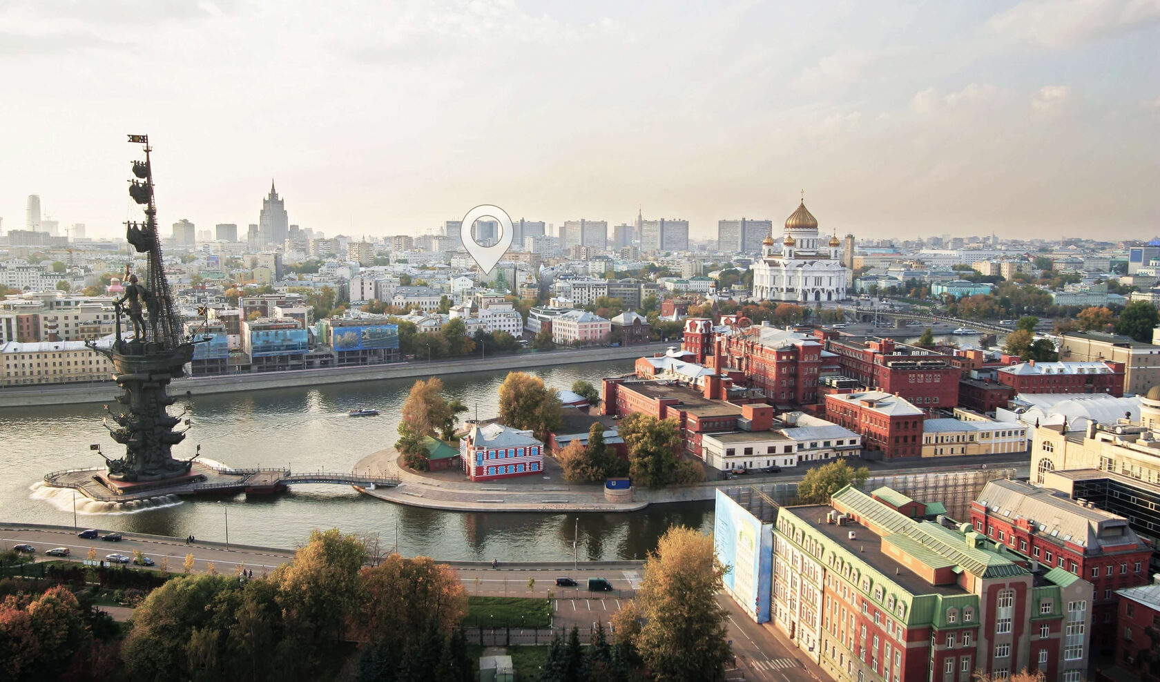 Панорама исторического центра Москвы. Окружение проекта Империум.
