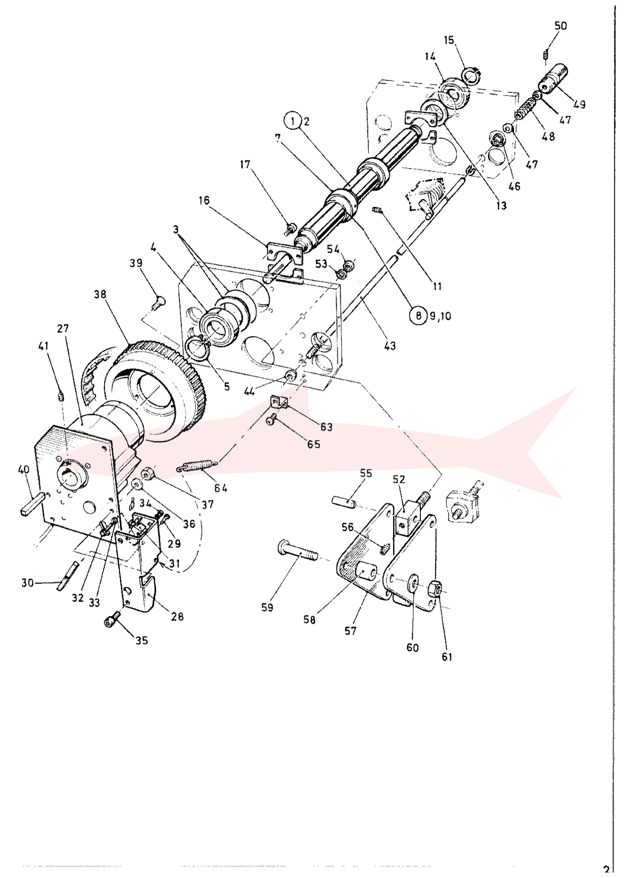 Morgana FSN 6-51-11 Main Print Shaft Metric — схема деталей